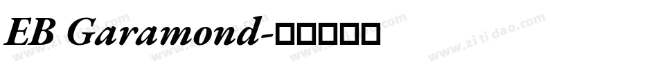 EB Garamond字体转换